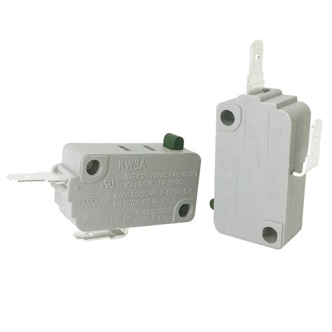 YOLISTIC 2Pcs KW3A NORMALLY CLOSE MICROWAVE OVEN DOOR MICRO SWITCH DR52 ...