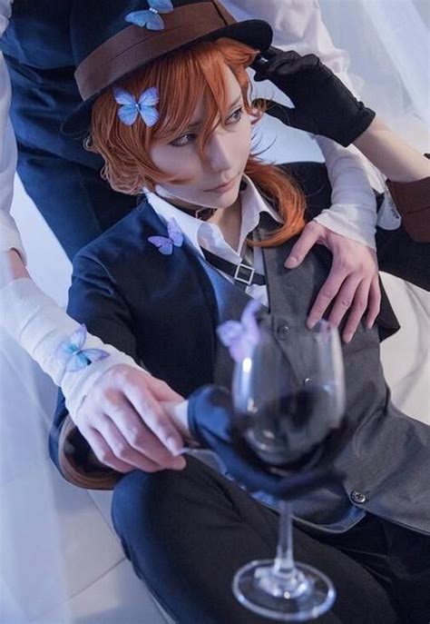 Bungo Stray Dogs Chuya Nakahara Cosplay Wig Brown Wavy Wigs | Bungou stray dogs, Bungou stray ...