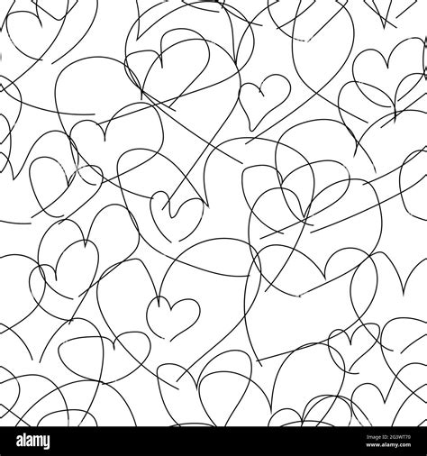 Hearts Black And White Wallpaper