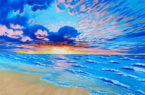 Dawn No 3 realist acrylic painting 36inx24in - Liz Parker | Painting, Large painting, Acrylic ...