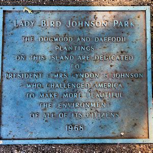 Read the Plaque - Lady Bird Johnson Park