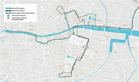 Airlink Dublin map - Airlink 747 Dublin route map (Ireland)