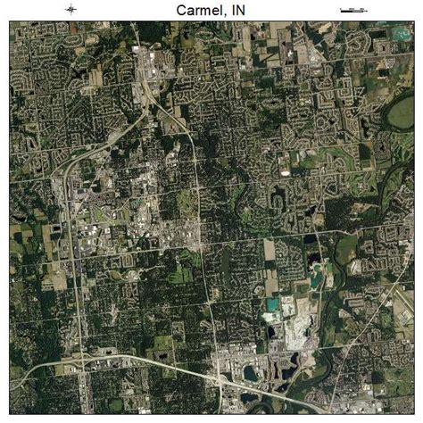 Aerial Photography Map of Carmel, IN Indiana