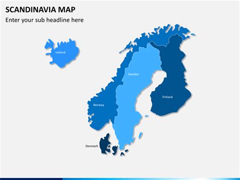 Scandinavia/Nordic Countries Map for PowerPoint and Google Slides - PPT Slides