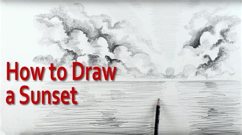 Sunset Drawing Black And White - How To Draw A Sunset Art Projects For Kids - I used a #.2 ...