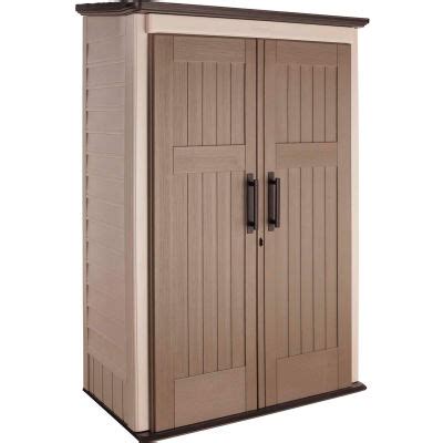 Rubbermaid 1887157 Large Vertical Storage Shed 31"L x 52"W x 81"H | 602309 - GLOBALindustrial.com