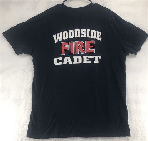 Woodside Fire Department Cadet Blue Short Sleeve T- S… - Gem