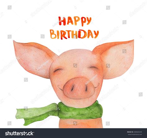 6,176 Happy Birthday Pig Images, Stock Photos & Vectors | Shutterstock