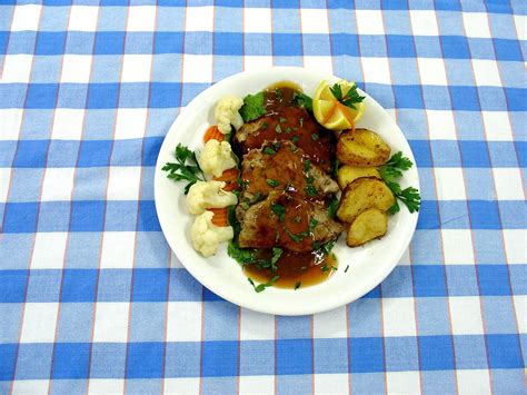 pork with roast potatoes and o Free Photo Download | FreeImages