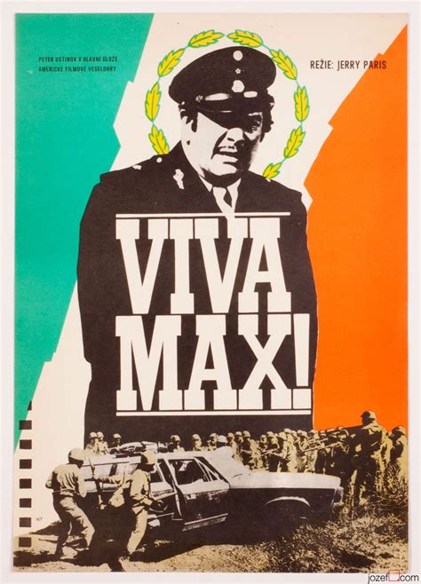 Minimalist Movie Poster, Viva Max, 70s Cinema Art