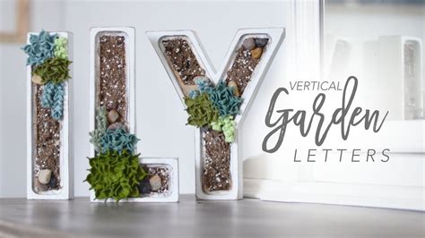 Faux Vertical Garden Letter | DIY Home Decor | chrstphrblk - YouTube