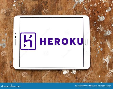 Heroku cloud platform logo editorial photography. Image of brand ...