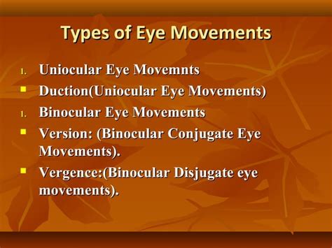 Eye muscles and ocular movements, laws of ocular motility | PPT