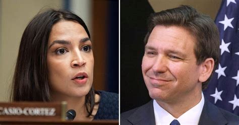 AOC Targets Ron DeSantis After He Claims Gazans Are 'All Anti-Semitic'