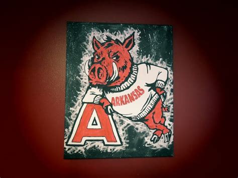 Vintage Razorback Painting | Etsy