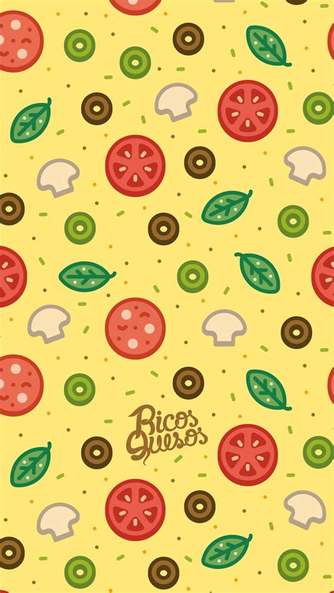 Dribbble - ricosquesos_pizza_pattern_iphone.jpg by Gustavo Zambelli