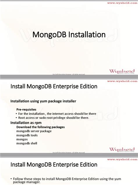 MongoDb Installation | PDF