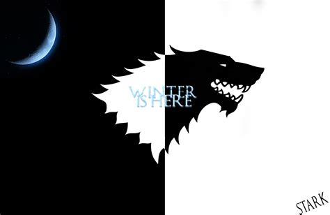 Online crop | House Stark sigil wallpaper, Game of Thrones, wolf, winter HD wallpaper ...