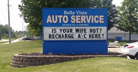 10 Funny Auto Repair Shop Signs - Sparkplug Auto Shop Websites