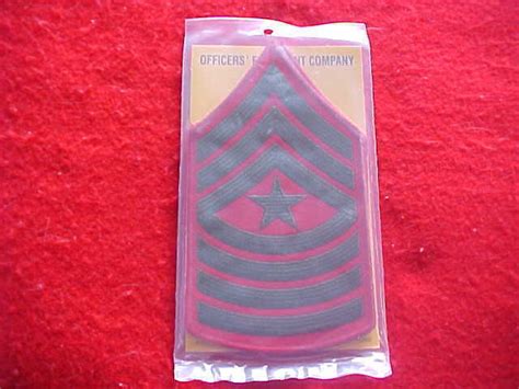 US Marine Corps - Sergeant Major Chevrons E-9 - Alpha by Officers ...