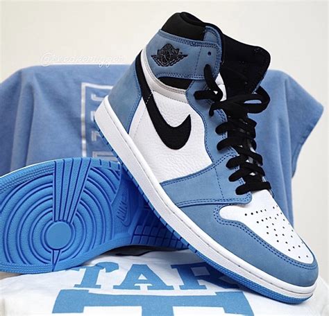 THE AIR JORDAN 1 HIGH OG UNIVERSITY BLUE RELEASING IN MEN'S AND GS ...