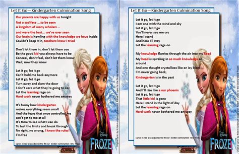 The Teacher Tattles: Kindergarten Culmination - Frozen Song