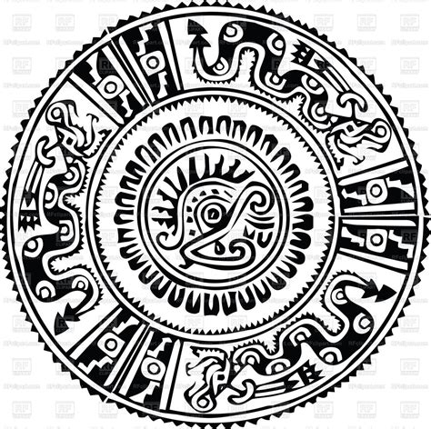 Aztec Sun Vector at Vectorified.com | Collection of Aztec Sun Vector ...