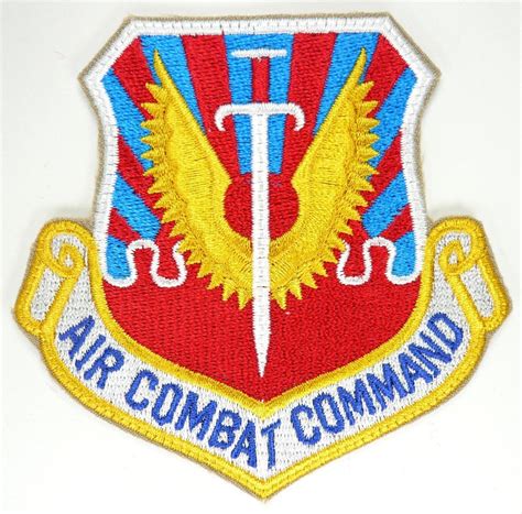 USAF AIR COMBAT COMMAND PATCH | Usaf, Air force patches, Military insignia