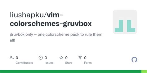 GitHub - liushapku/vim-colorschemes-gruvbox: gruvbox only -- one colorscheme pack to rule them all!