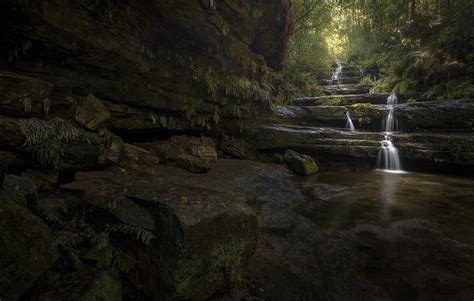 Blue Mountains Waterfalls Photograph by Yan Zhang - Fine Art America