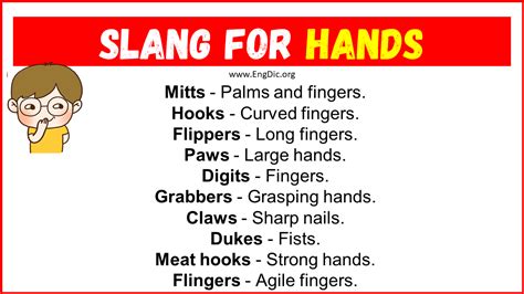 20+ Slang for Hands (Their Uses & Meanings) - EngDic