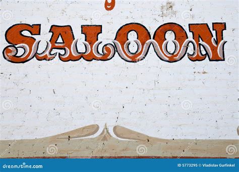 Vintage Saloon Sign Royalty Free Stock Photo - Image: 5773295