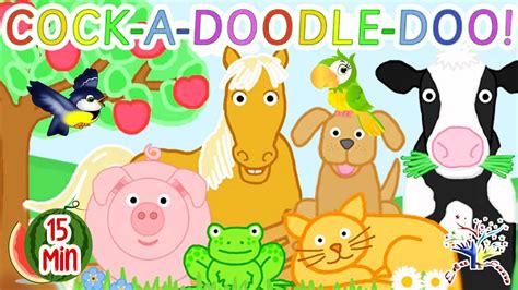 The Animal Sounds Song Cock - A - Doodle - Doo + More Nursery Rhymes & Kids Songs CFFD|| EduFam ...