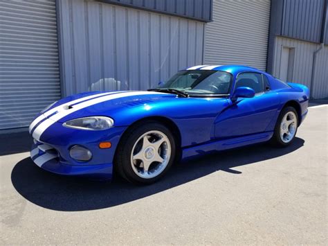 1996 Dodge Viper GTS - Blue w/ White Stripes | American Supercars