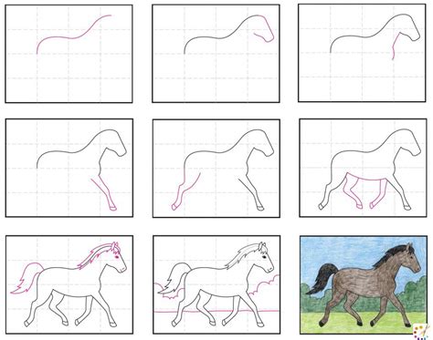 How to Draw A Horse Step By Step - For Kids & Beginners