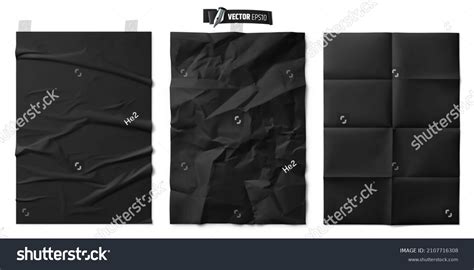 Vector Realistic Illustration Black Paper Textures Stock Vector ...