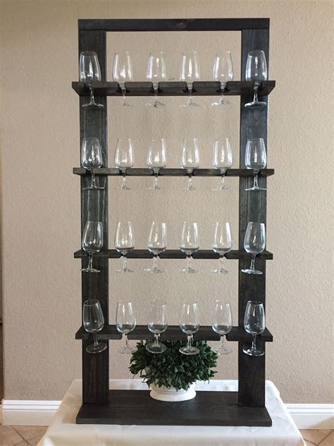 Champagne Wall | Prosecco Wall | Wedding Drinks Holder | Wine Wall Rack |Hanging Stemware Bar ...