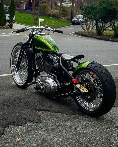 #HarleyDavidsonSportster Harley Davidson Sporster | Bobber motorcycle, Motorcycle harley, Bobber ...