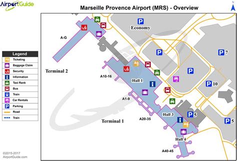 Marseille Provence (MRS) Airport Terminal Map