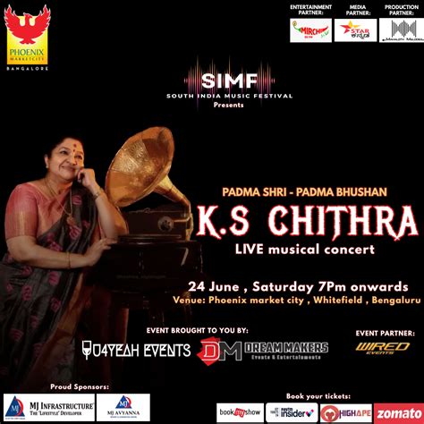 K S Chithra on Twitter: "K.S. CHITRA 'LIVE' In Concert At Phoenix Mall ...