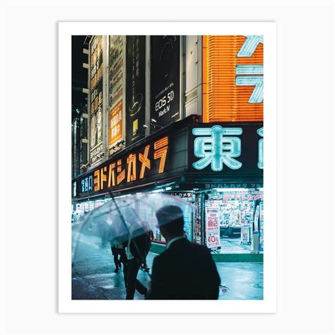 Neon Signs At Night In Tokyo Art Print by Fy! Photography Archive - Fy