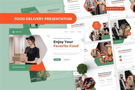 Food Delivery Powerpoint Template, Presentation Templates - Envato Elements