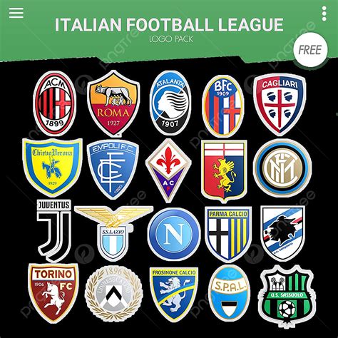 Football League Logo PNG Image, Italian Football League Logo Pack, Italy, Italian, Calcio Serie ...