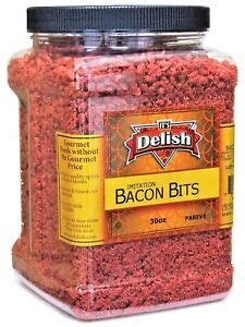 Imitation Bacon Bits by Its Delish, 30 Oz Jumbo Reusable Container ...