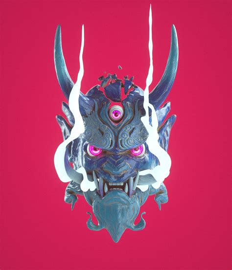 ONI. on Behance | Oni mask, David gonzalez, Samurai art