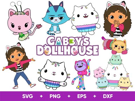 Gabbys Dollhouse SVG Gabbys Dollhouse Svg Files for Cricut - Etsy