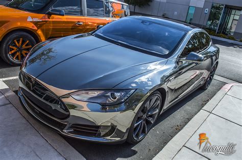 Tesla Model S - Black Chrome — Incognito Wraps