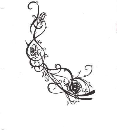 Thorn tattoo, Rose thorn tattoo, Rose vine tattoos