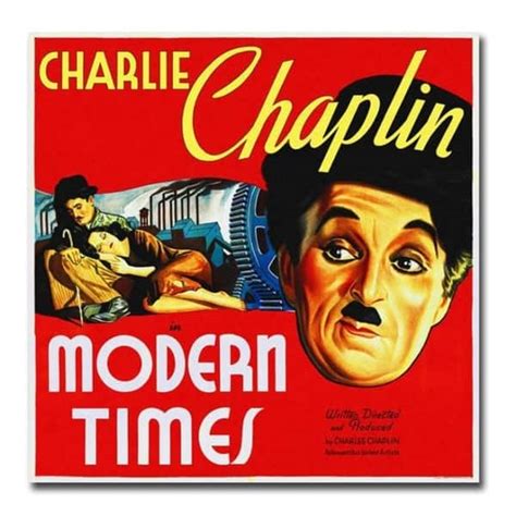 Charlie Chaplin, Modern Times Movie Poster Gallery Wrapped Canvas ...