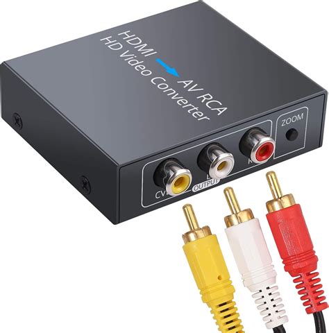 LiNKFOR HDMI to RCA Converter 1080P Metal HDMI to AV: Amazon.co.uk: Electronics